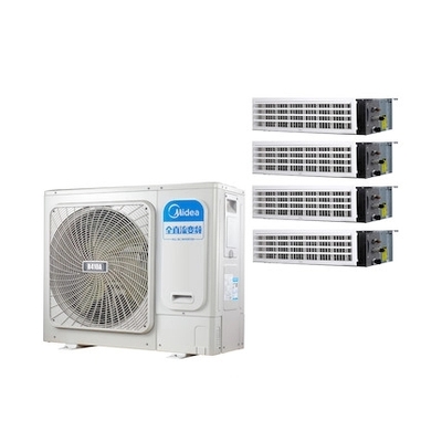 美的中央空调 一拖四变频多联风管机 5匹 家用中央空调
